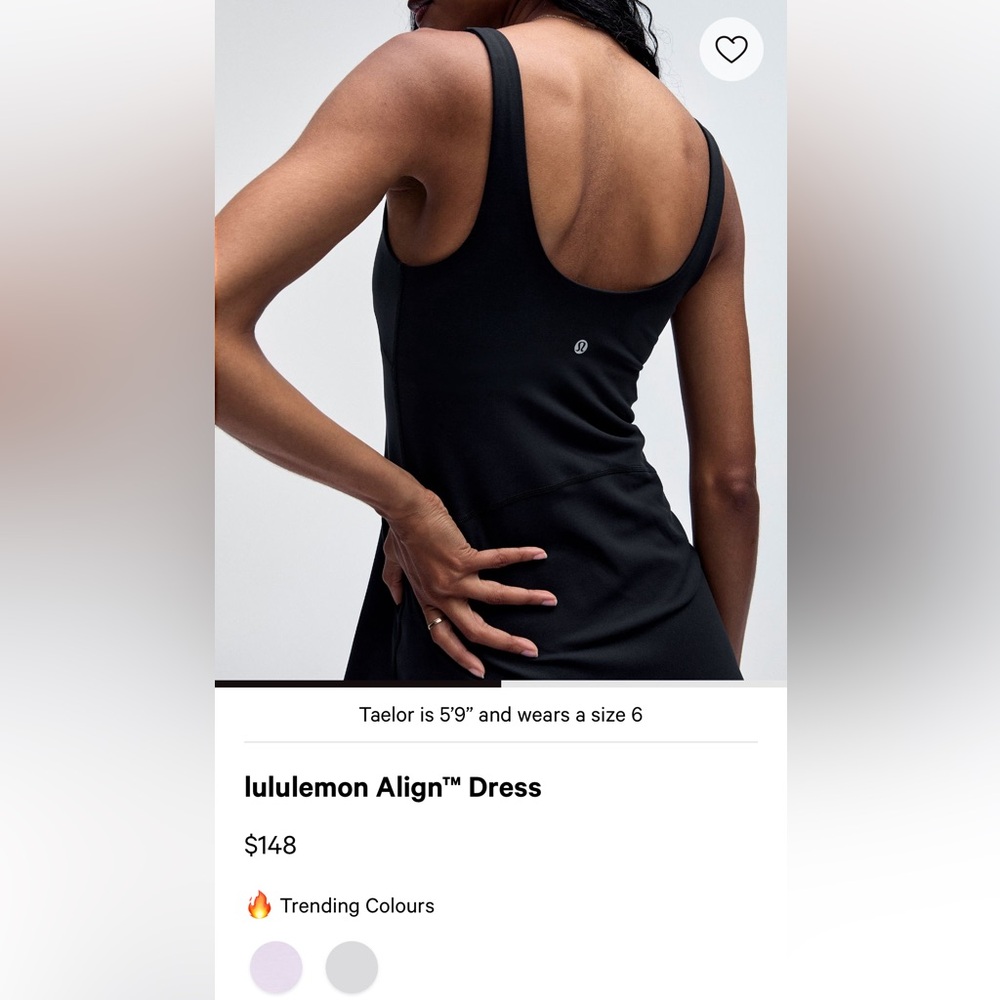 Black lululemon align dress